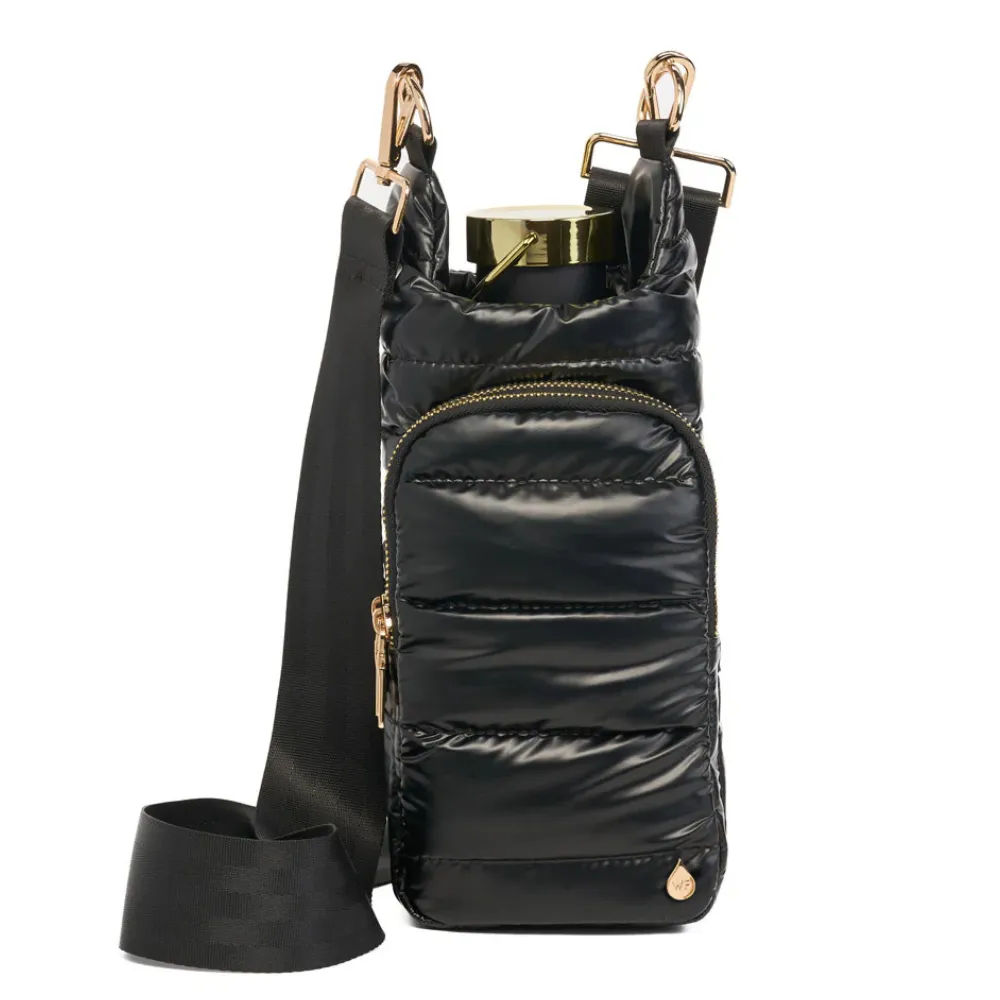 WanderFull Hydrobag Black Shiny With Gold Hardware