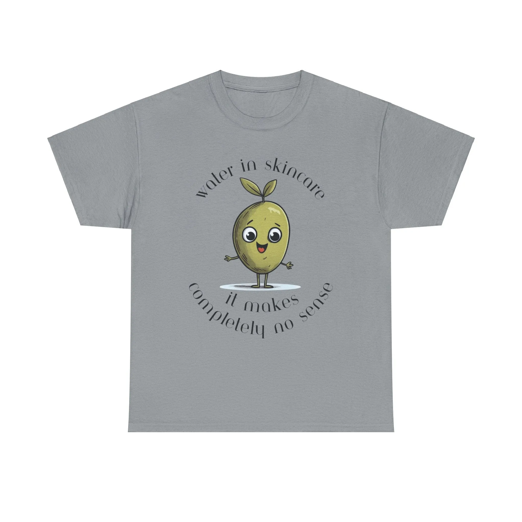 Water in skincare / olive trees / olive cartoon / Unisex Heavy Cotton Tee