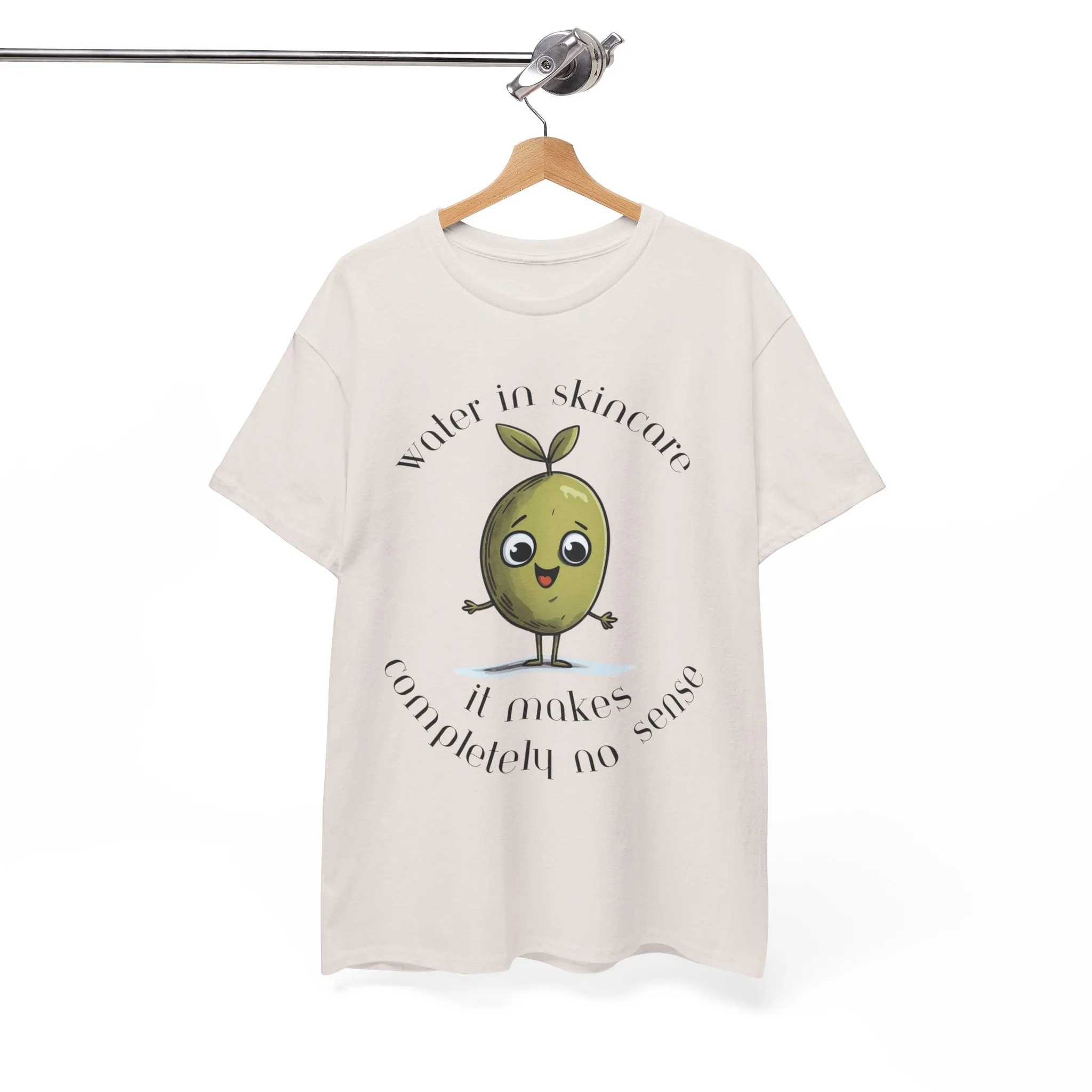 Water in skincare / olive trees / olive cartoon / Unisex Heavy Cotton Tee