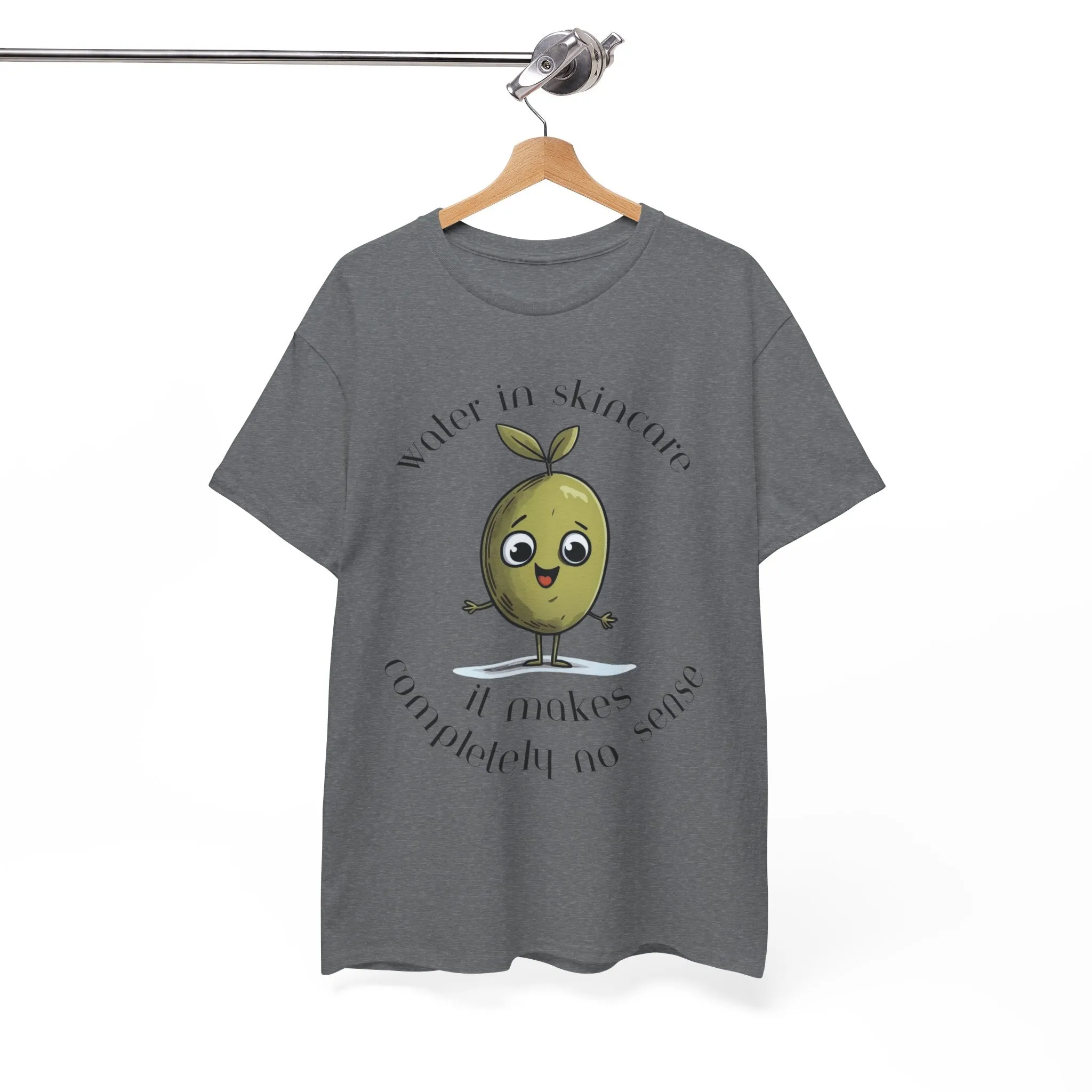 Water in skincare / olive trees / olive cartoon / Unisex Heavy Cotton Tee