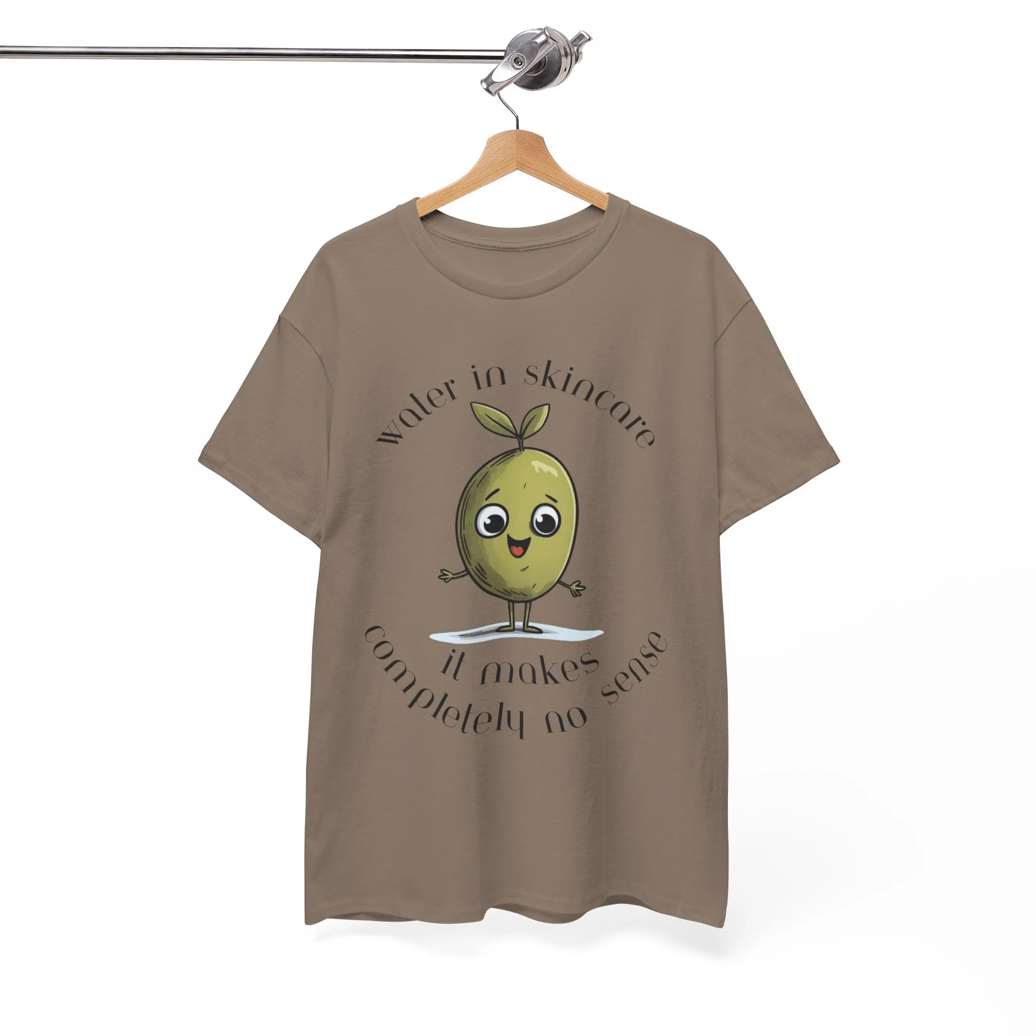 Water in skincare / olive trees / olive cartoon / Unisex Heavy Cotton Tee