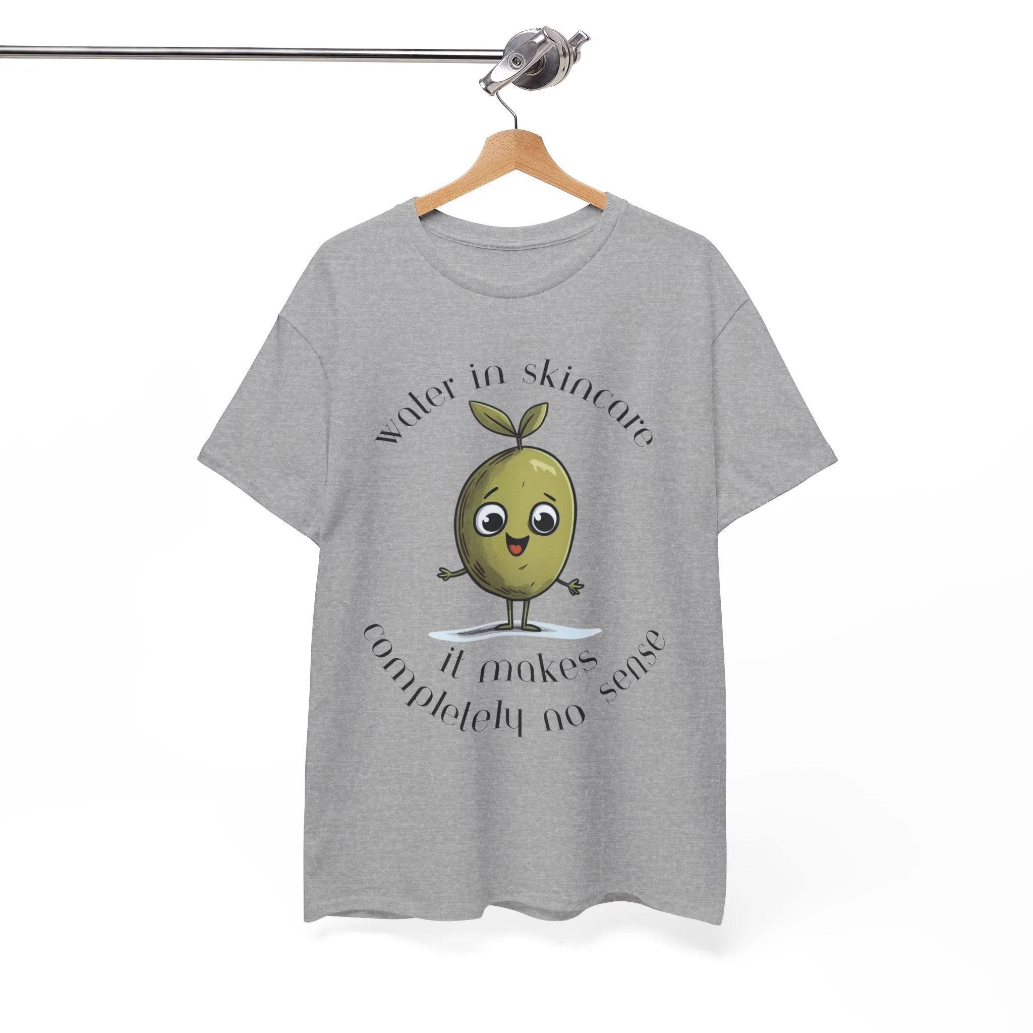 Water in skincare / olive trees / olive cartoon / Unisex Heavy Cotton Tee