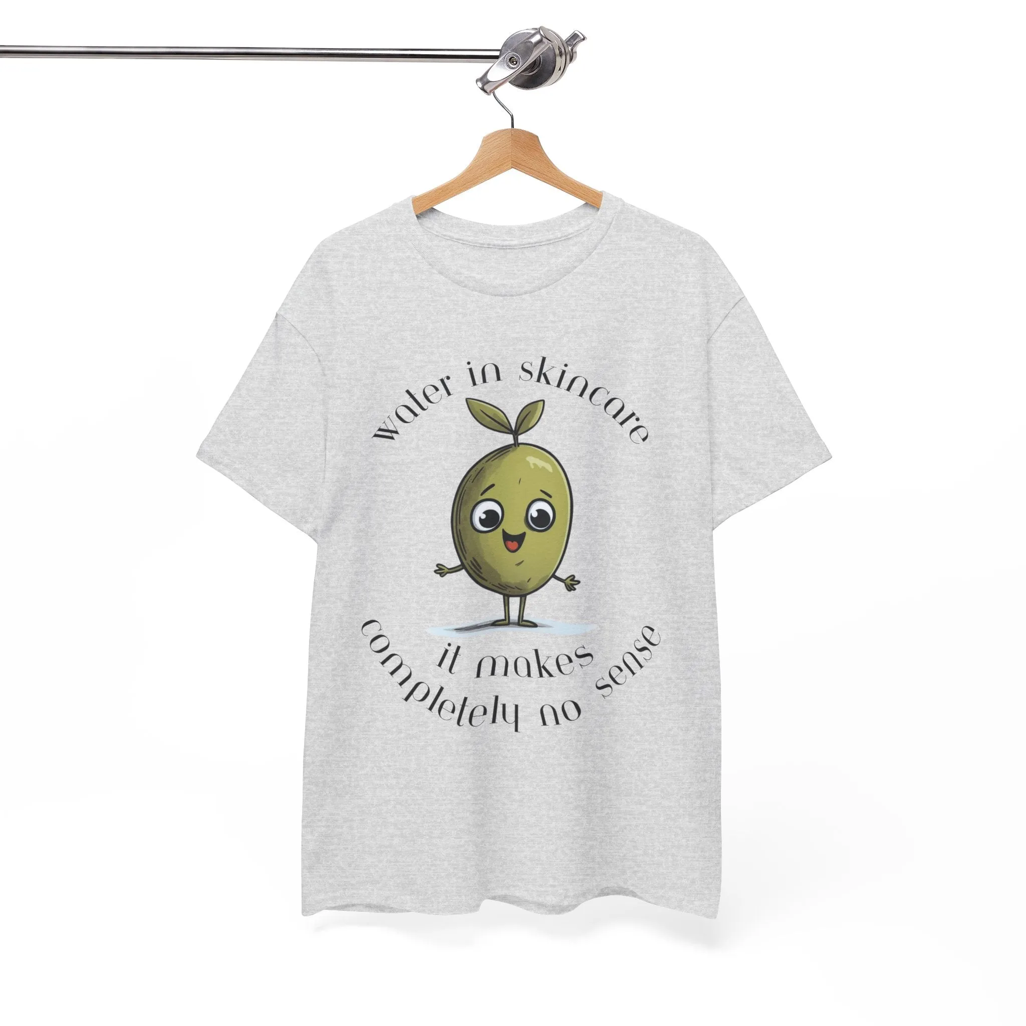 Water in skincare / olive trees / olive cartoon / Unisex Heavy Cotton Tee