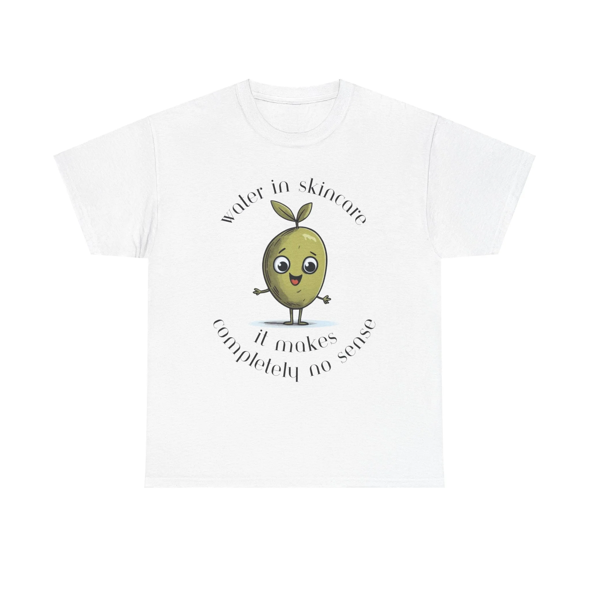 Water in skincare / olive trees / olive cartoon / Unisex Heavy Cotton Tee