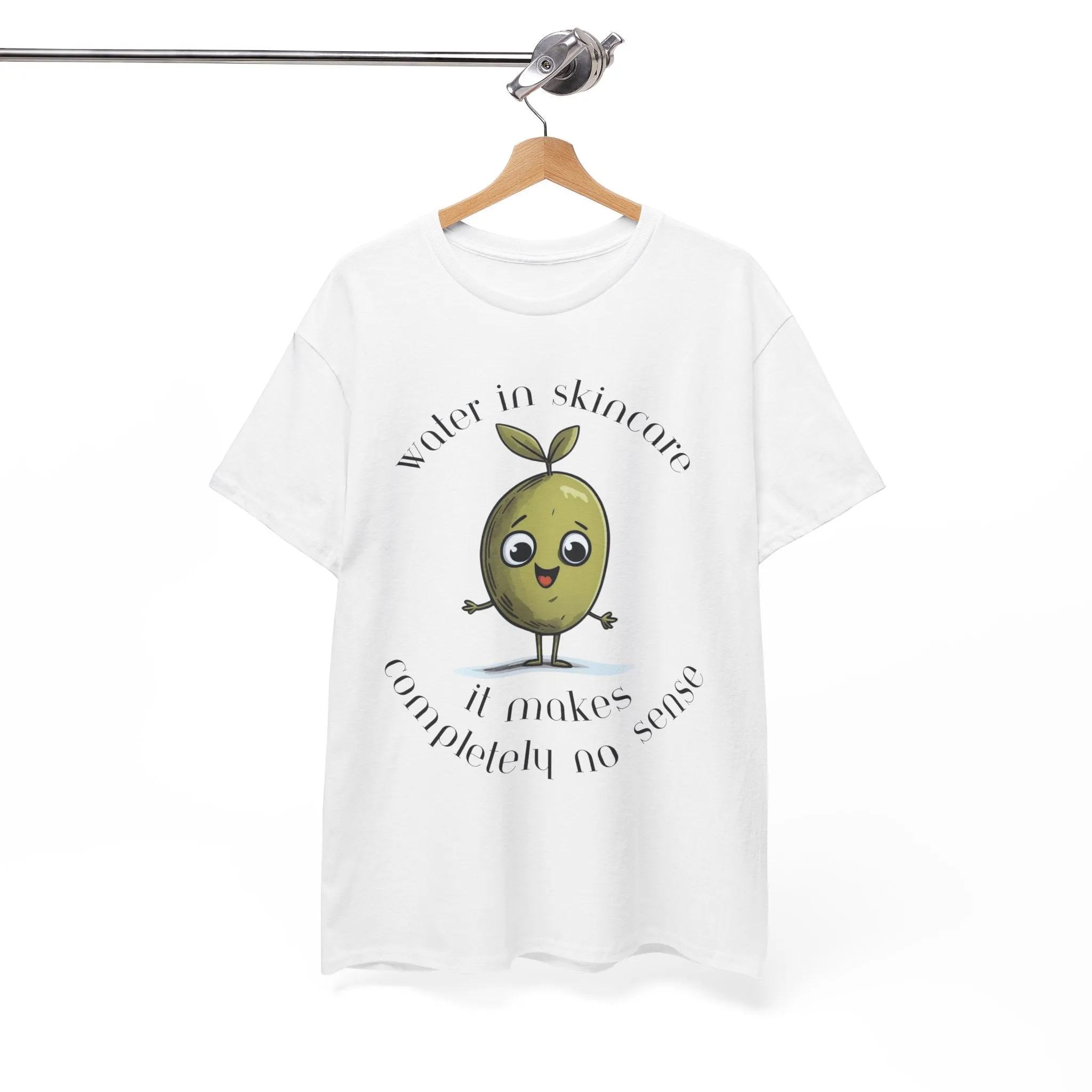 Water in skincare / olive trees / olive cartoon / Unisex Heavy Cotton Tee
