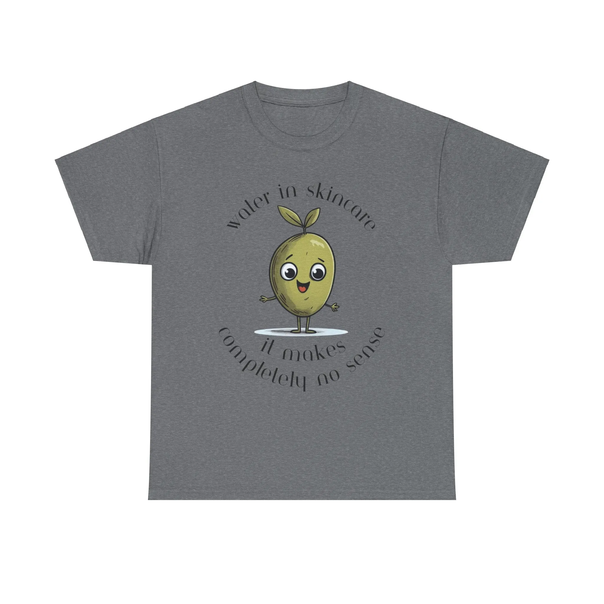 Water in skincare / olive trees / olive cartoon / Unisex Heavy Cotton Tee
