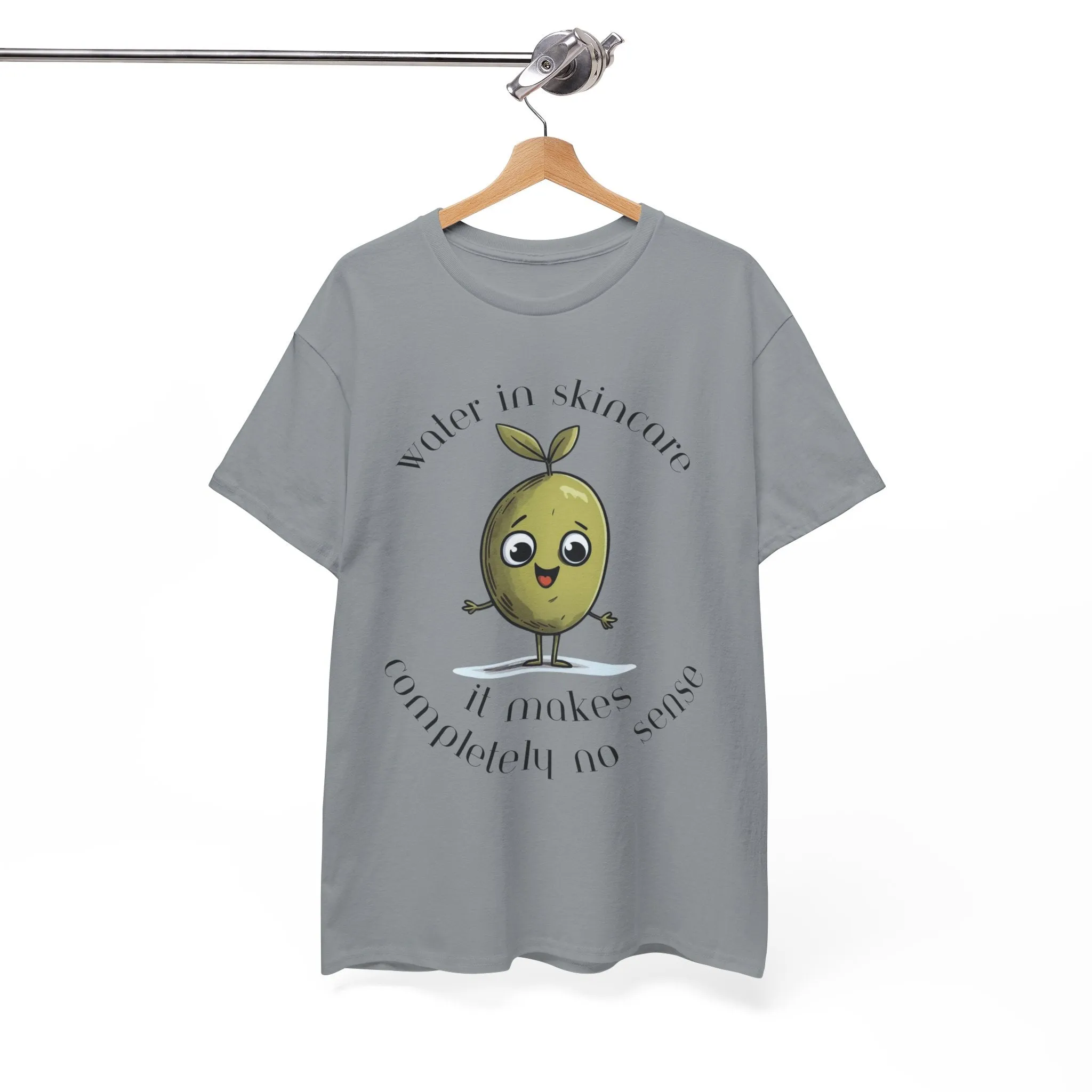 Water in skincare / olive trees / olive cartoon / Unisex Heavy Cotton Tee
