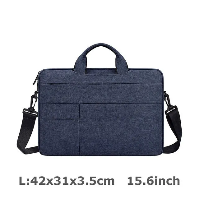 Waterproof Handbag Designer Women 14 15.6 inch Laptop Briefcase Business Handbag for Men Large Capacity Messenger Shoulder Bag