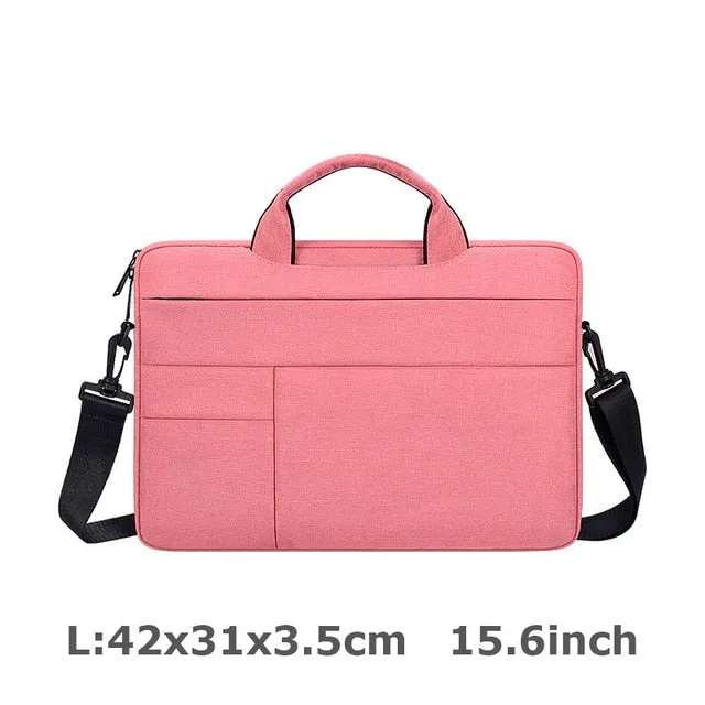 Waterproof Handbag Designer Women 14 15.6 inch Laptop Briefcase Business Handbag for Men Large Capacity Messenger Shoulder Bag