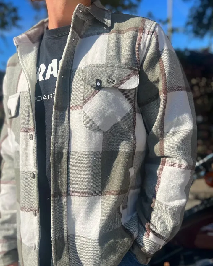 WBZ Flannel Sherpa Jacket - Olive