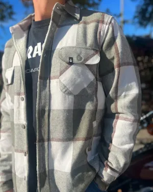 WBZ Flannel Sherpa Jacket - Olive