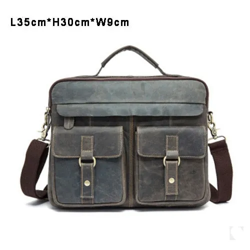 Westal Bag Men'S Genuine Leather Messenger Shoulder Bag For Men Business Laptop Briefcase Male