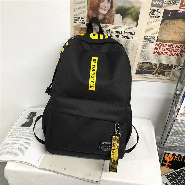 Women's & Men's & Trendy Junior High Large Capacity Korean College Oxford Backpacks