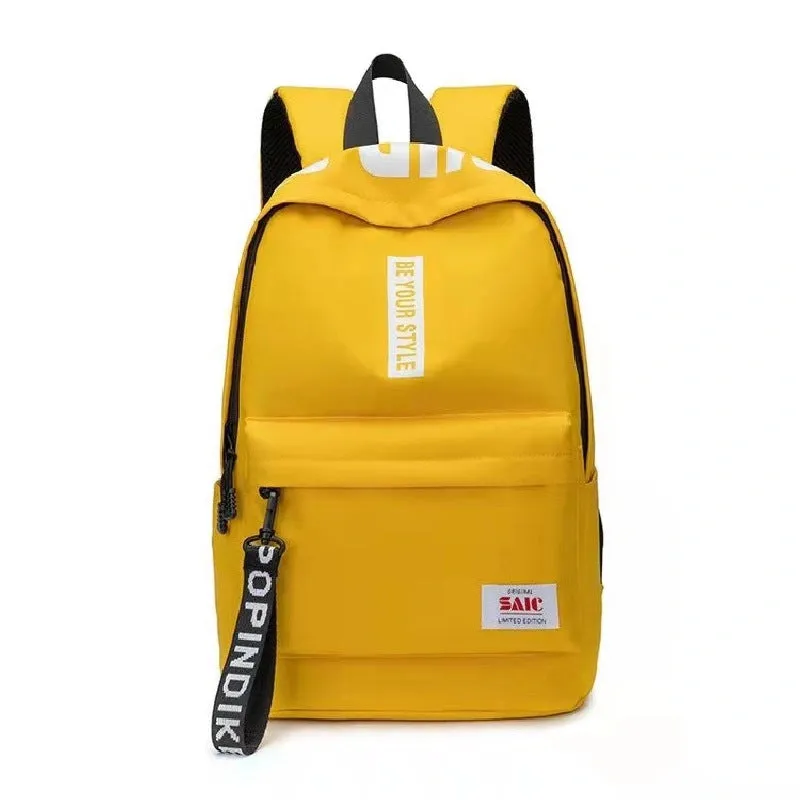 Women's & Men's & Trendy Junior High Large Capacity Korean College Oxford Backpacks