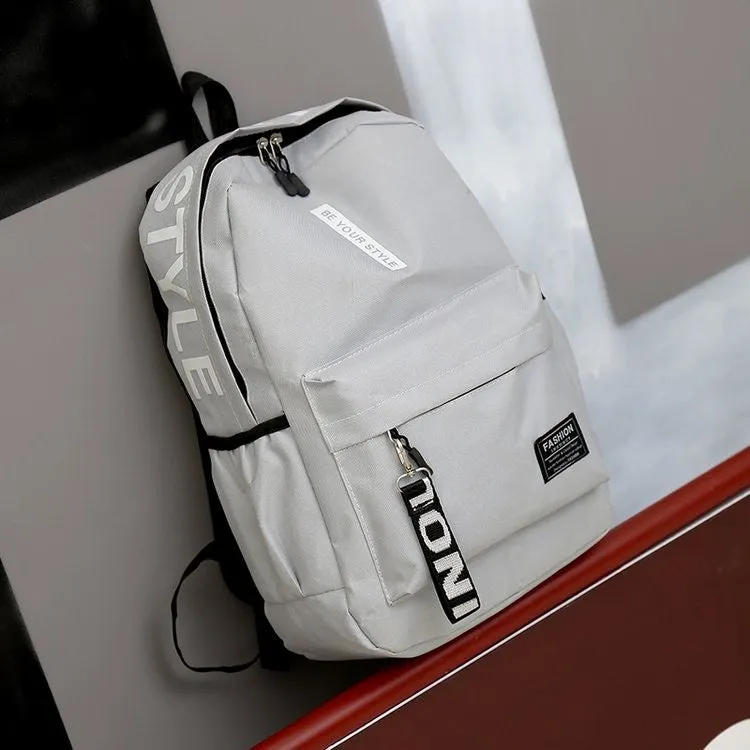 Women's & Men's & Trendy Junior High Large Capacity Korean College Oxford Backpacks