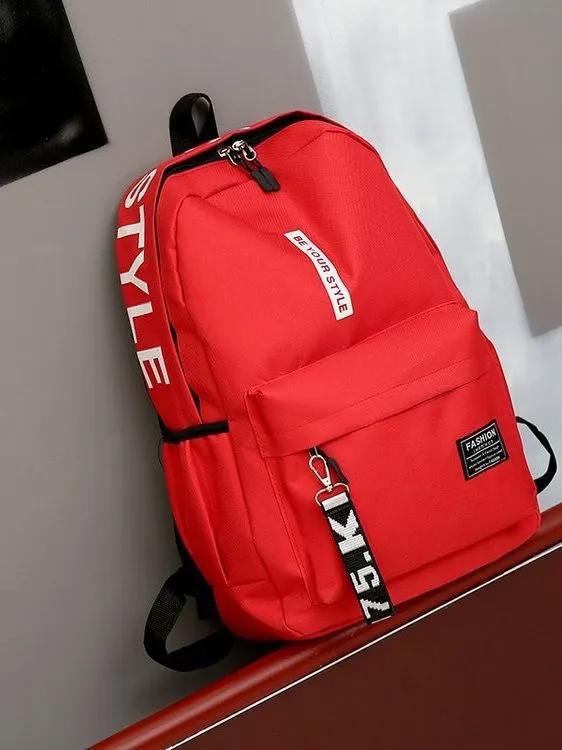 Women's & Men's & Trendy Junior High Large Capacity Korean College Oxford Backpacks