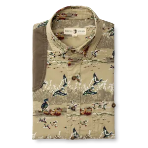 Woodland Shooting Shirt (Khaki Print)
