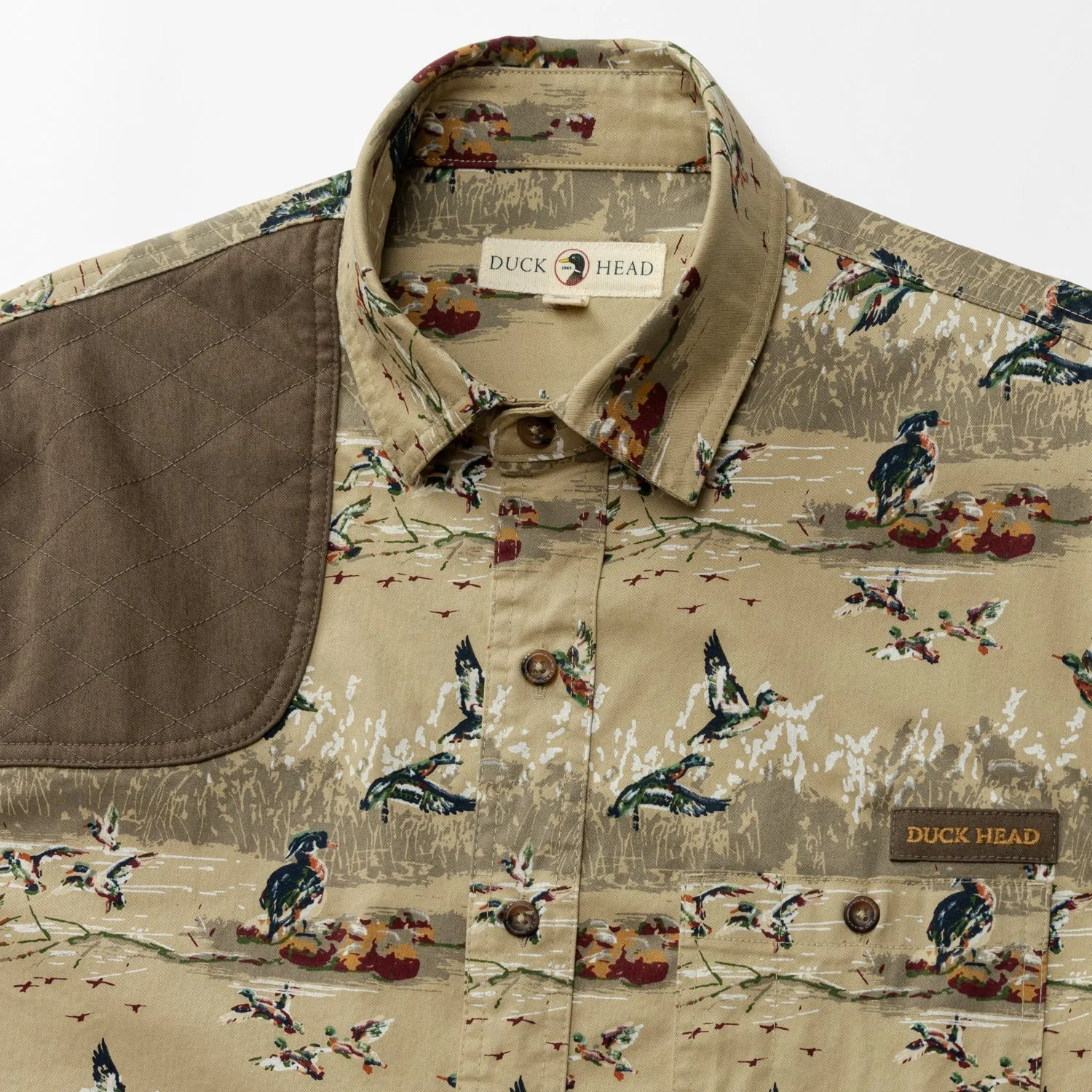 Woodland Shooting Shirt (Khaki Print)