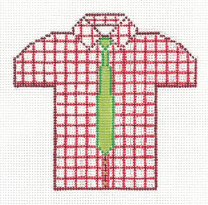 XO-221c Men's Shirt - Red and White Check