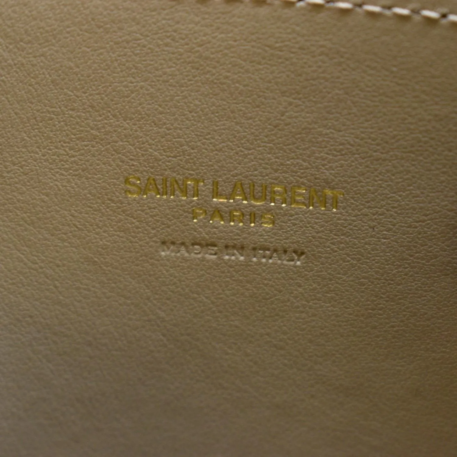 YVES SAINT LAURENT Sac De Jour Nano Smooth Leather Satchel Shoulder Bag Dark Beige